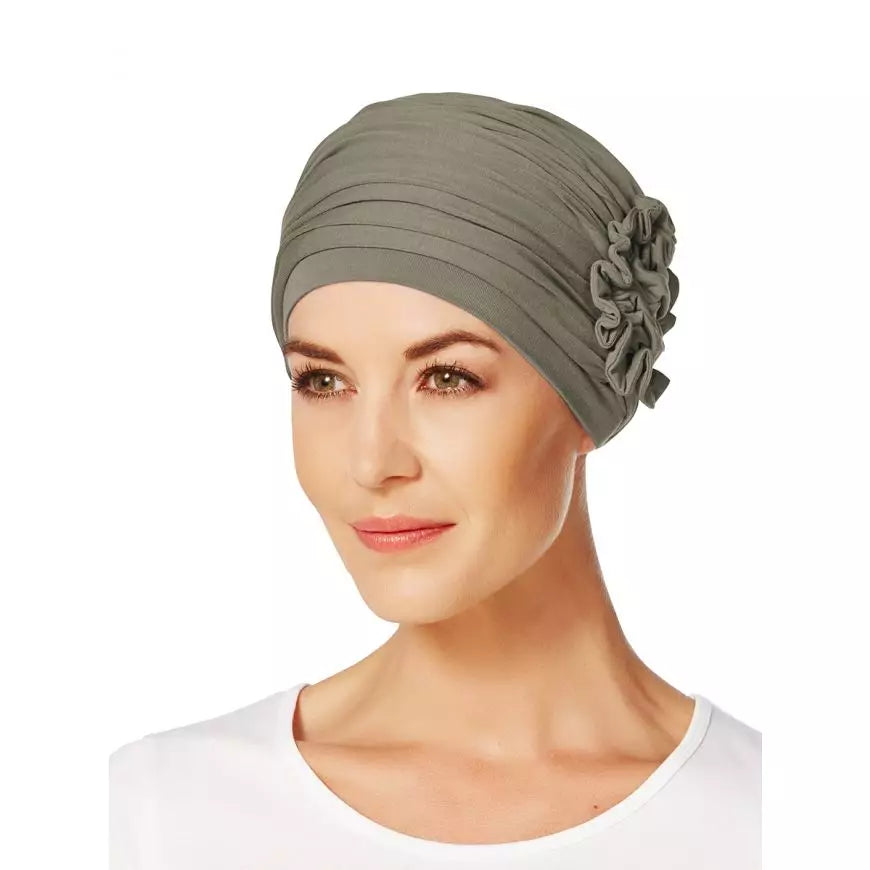 Turban Lotus - Maro-Verde - peruciprofesionale