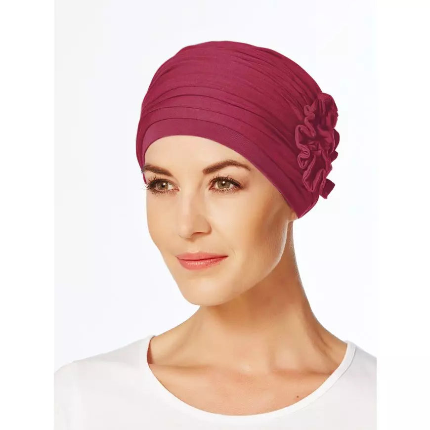 Turban Lotus  - Rosu - peruciprofesionale