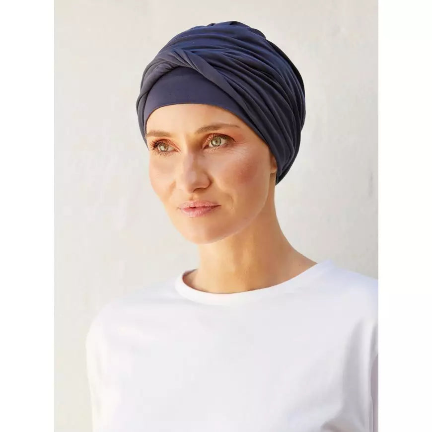 Turban Shakti - Albastru - peruciprofesionale