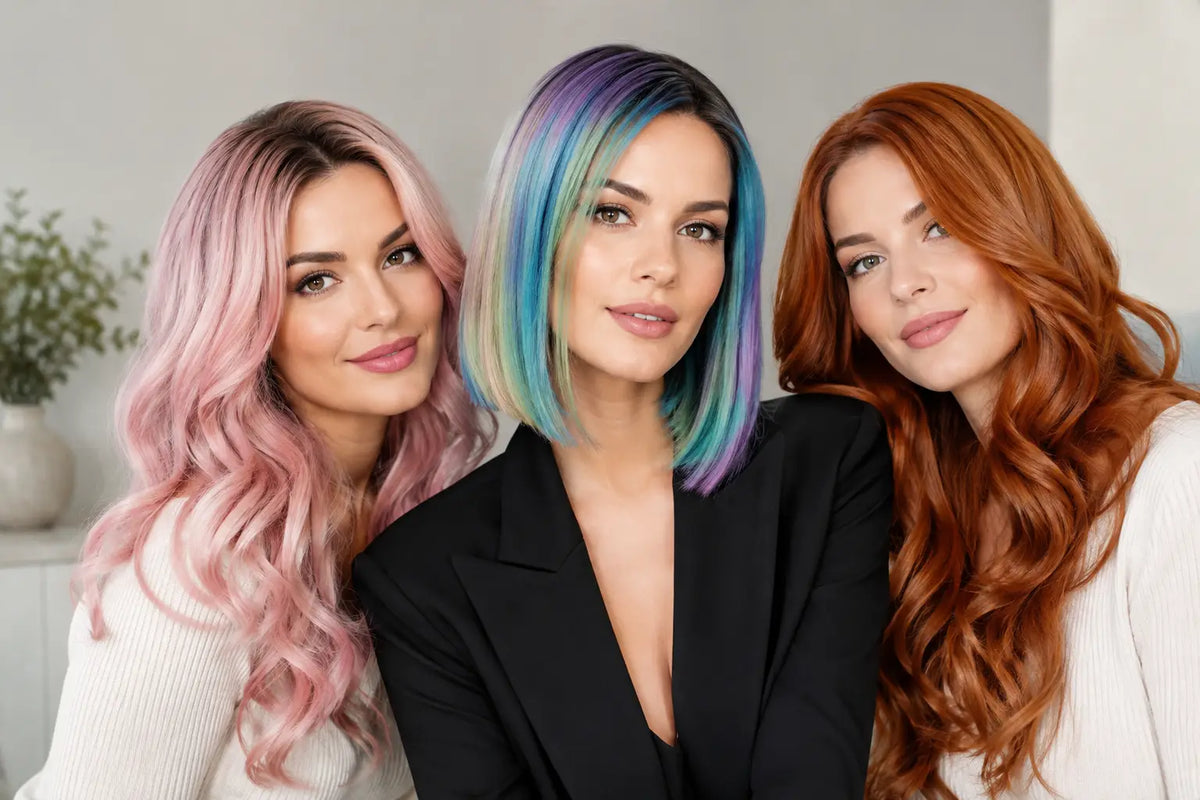 Peruci colorate pentru un look natural și expresiv