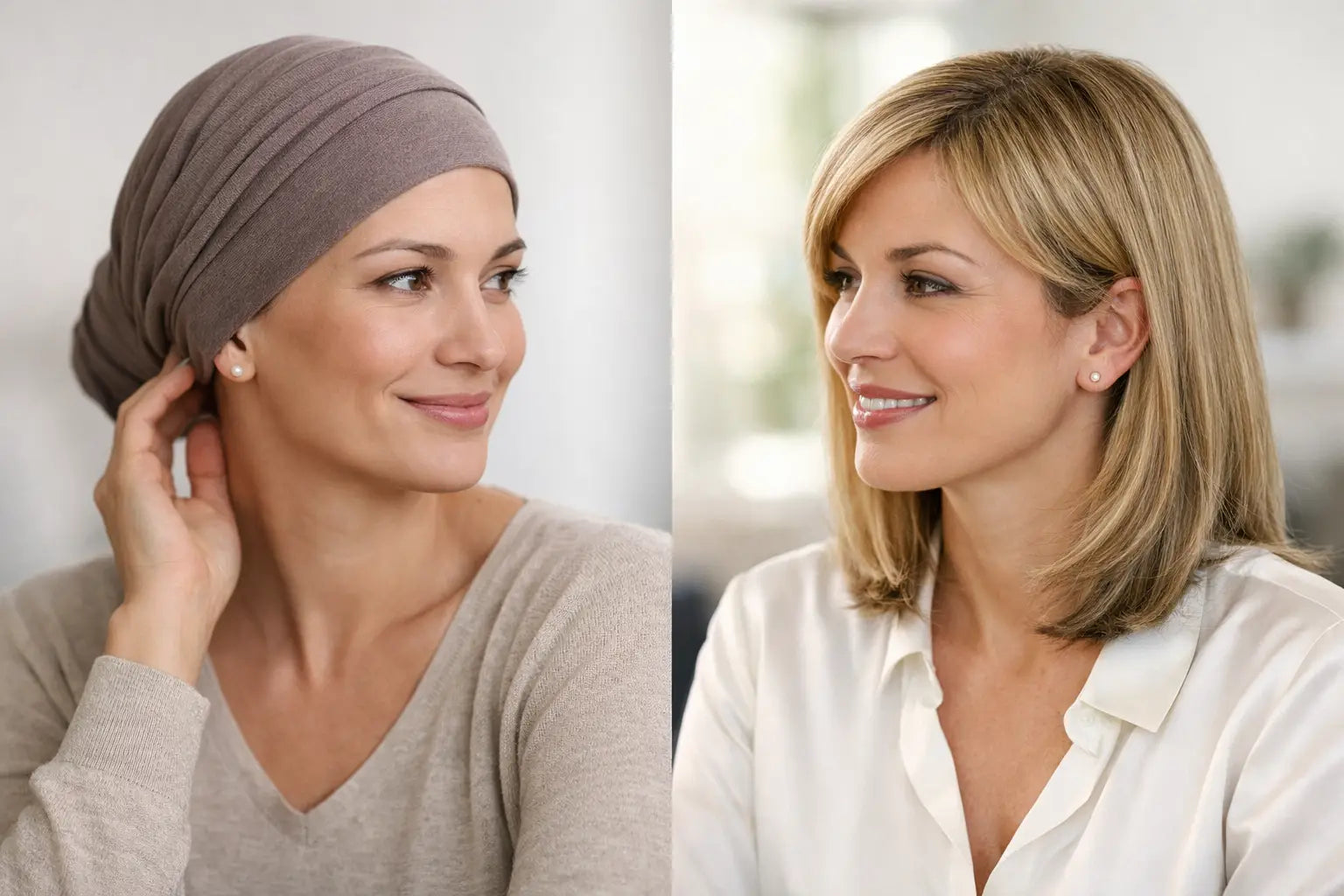 Turban oncologic versus perucă medicală
